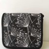 Handtasche mittel - Pusteblumen weiss/schwarz
