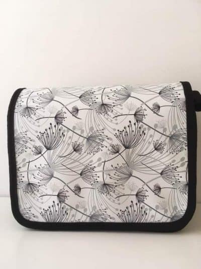 Handtasche Gross - Pusteblumen schwarz