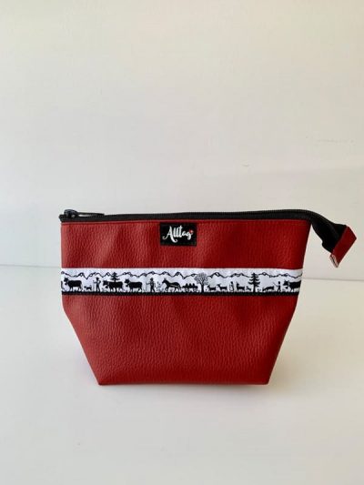 Etui Scherenschnitt Webband (Rot)