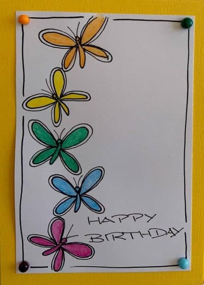 Geburtstag-Glückwunschkarte