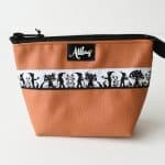 Etui klein Scherenschnitt Webband orange