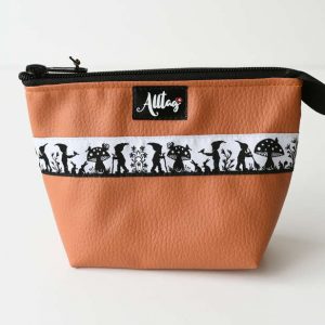 Etui klein Scherenschnitt Webband orange