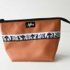 Etui gross Scherenschnitt Webband orange