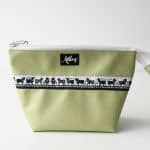 Etui gross Scherenschnitt Webband mint