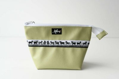 Etui gross Scherenschnitt Webband mint