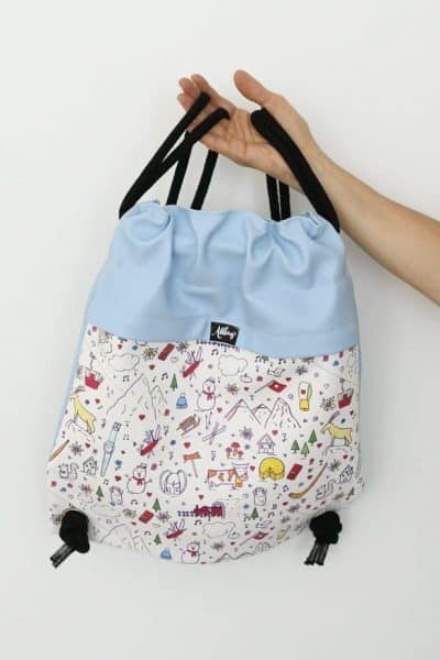 Beuteltasche Schweizer Kollektion hellblau
