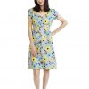 Sunny Days-Kleid mit leichten Puffärmeln