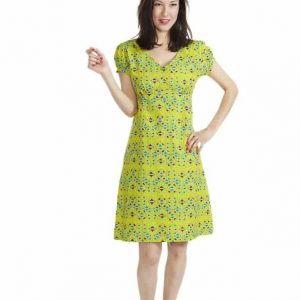 MOSAICO I-Kleid mit leichten Puffärmel