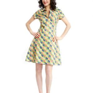 Schuhe-Kleid mit Babykragen