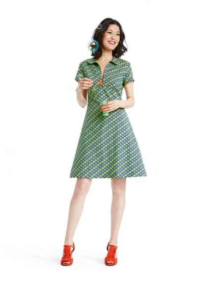 Made in Switzerland-Kleid mit Babykragen