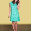 Kolibri Jersey Kleid kurzarm