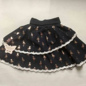 Jupe Nachtblau mit Flamingo