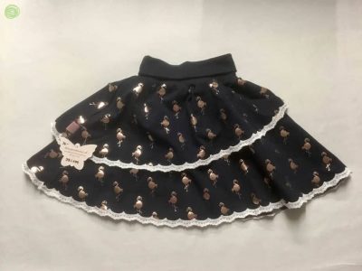 Jupe Nachtblau mit Flamingo