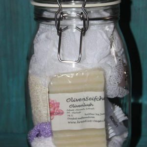 Welnessglas (Olivelush Seifchen)