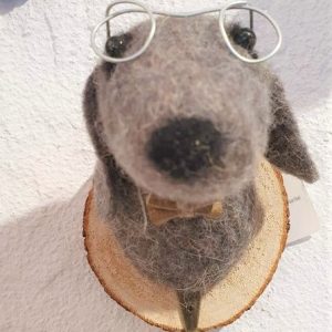Kleiderhaken Hund mit Brille
