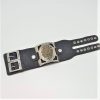 Herrenlederarmband mit Plaquette