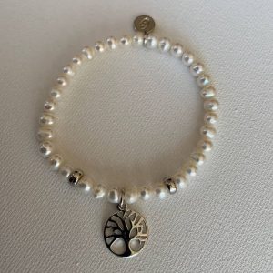 Armband Süsswasserzuchtperlen mit Lebensbaum