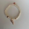 Armband Süsswasserzuchtperlen mit Feder