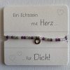 Armband Amethyst mit Herz