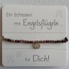 Armband Rhodonit mit Engelsflügel
