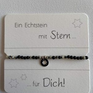 Armband Dalmatinerstein mit Stern