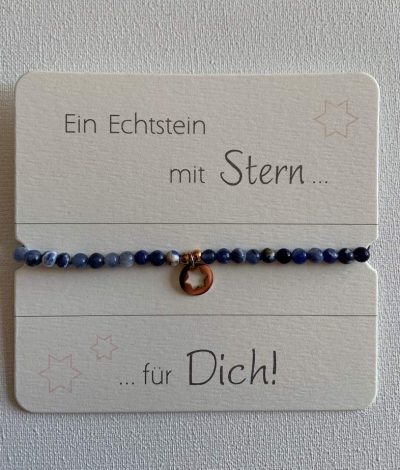 Armband Sodalith mit Stern