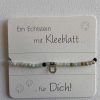 Armband Buntfeldspat mit Kleeblatt
