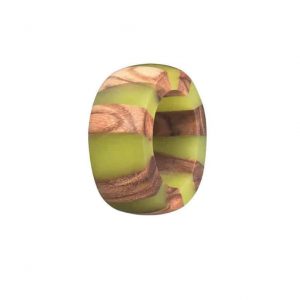 Fingerring "Olive Zebra Hellgrün"