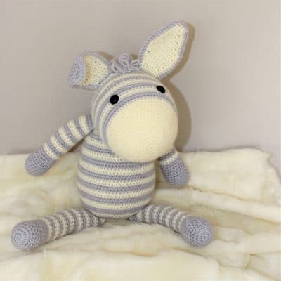 Zebra gehäkelt