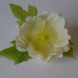 Blume mit Druckknopfbefestigung