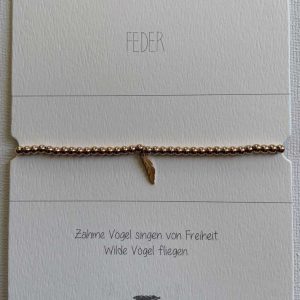 Armband mit Feder