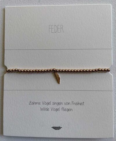 Armband mit Feder