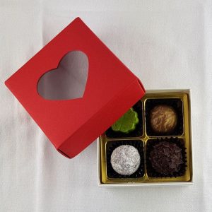 Praline Herzschachtel à 4 Stk