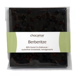 Berberitze zuckerfreie Schokolade, 60g