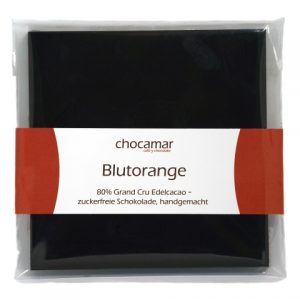 Blutorange zuckerfreie Schokolade, 60g