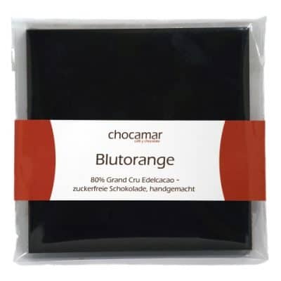 Blutorange zuckerfreie Schokolade, 60g