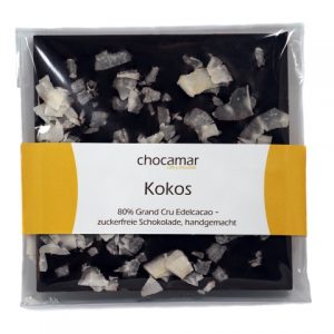 Kokos zuckerfreie Schokolade, 60g