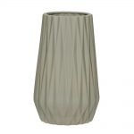 Vase gerillt olive