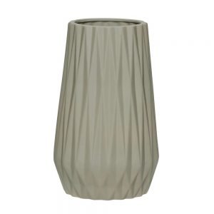 Vase gerillt olive