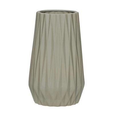 Vase gerillt olive