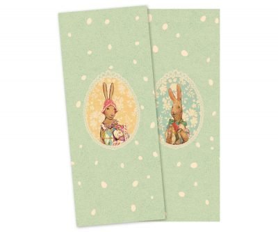 Serviette Hasen