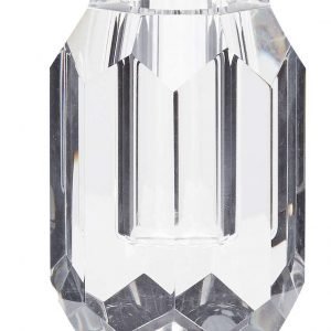Kerzenständer Glas klar oval