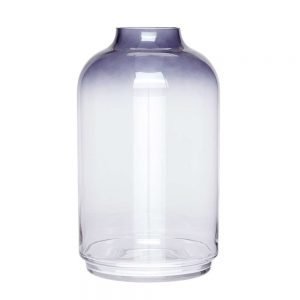 Vase klar/blau