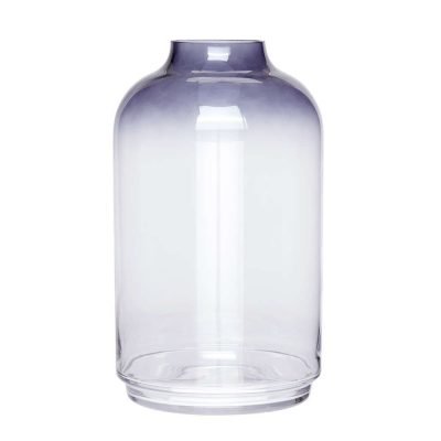 Vase klar/blau