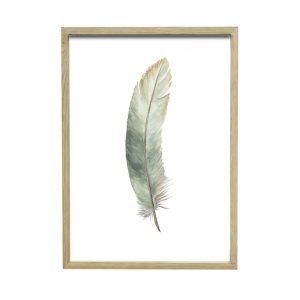 Holz Bilderrahmen mit Federbild