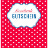 Postkarte GUTSCHEIN rot