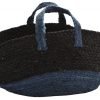 Korbtasche Blau/Schwarz