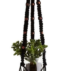 Blumentopf am Macrame Seil