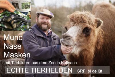 MASKE - "SOLIDARITÄT" für TIERE (Johns kleine Farm in Kallnach)