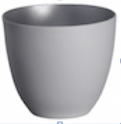 Teelicht gross Silber matt